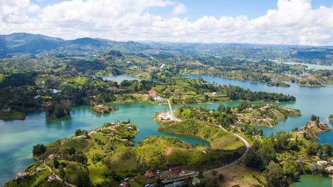 Wunderbare Panoramasicht & farbenfrohes Guatapé