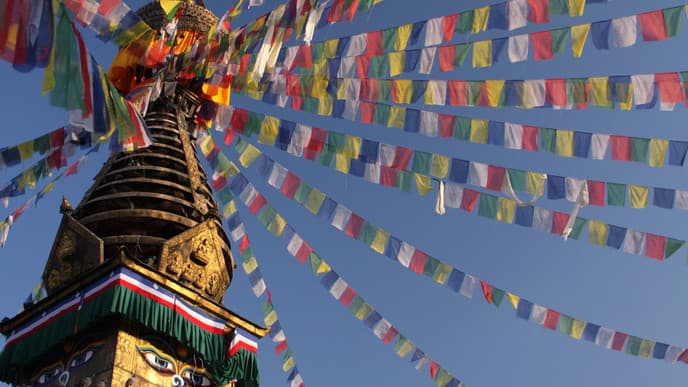 Trekking Vorbereitung und Swyambhunath Stupa