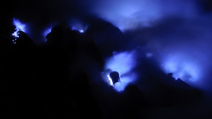 The entrancing blue flames of Ijen