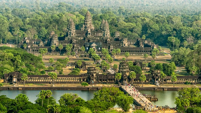Balloon ride over Angkor Wat