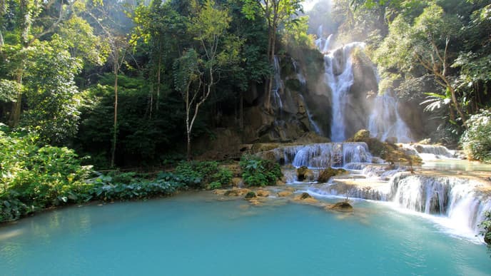 Laotian life & Kuang Si Waterfalls