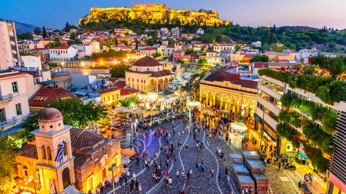 Time-travel through Athens