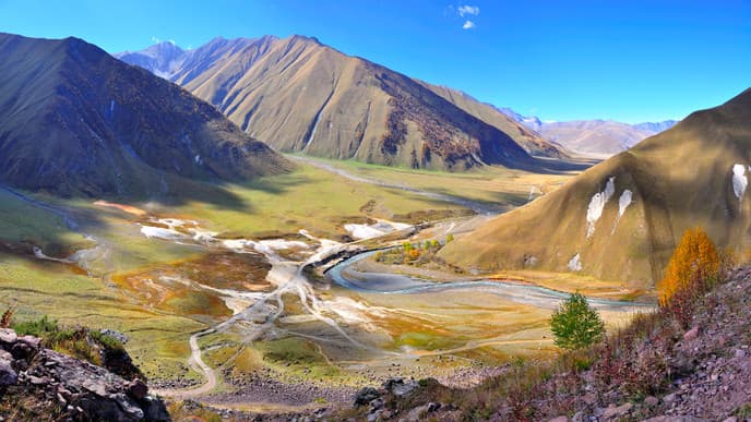 Biking in Truso Valley