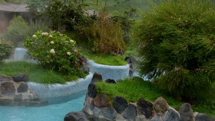 Relax in hot springs