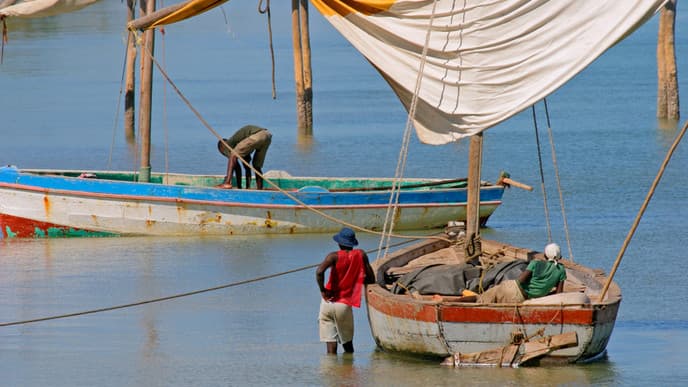 Weiterflug nach Mosambik