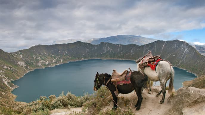 Glorious crater lake