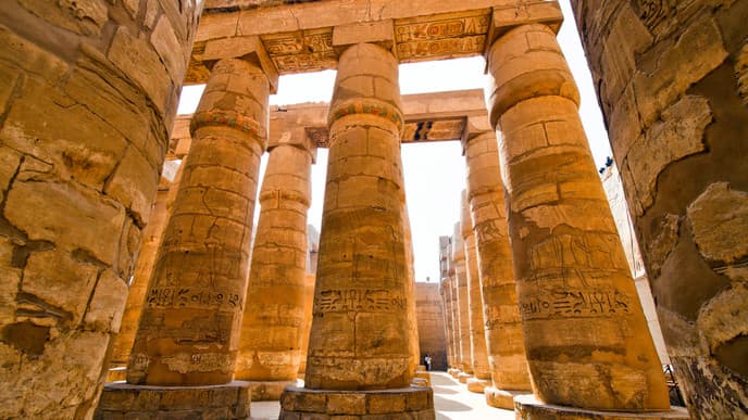 The temples of Karnak and Luxor