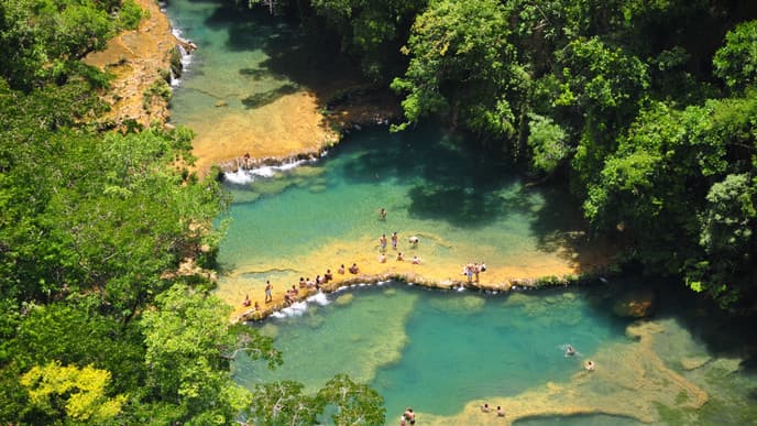 The striking landscapes of Semuc Champey