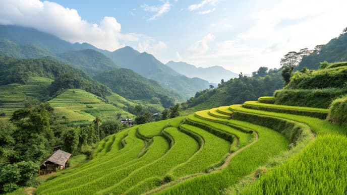 Wanderung zu Dörfern & Reisterrassen