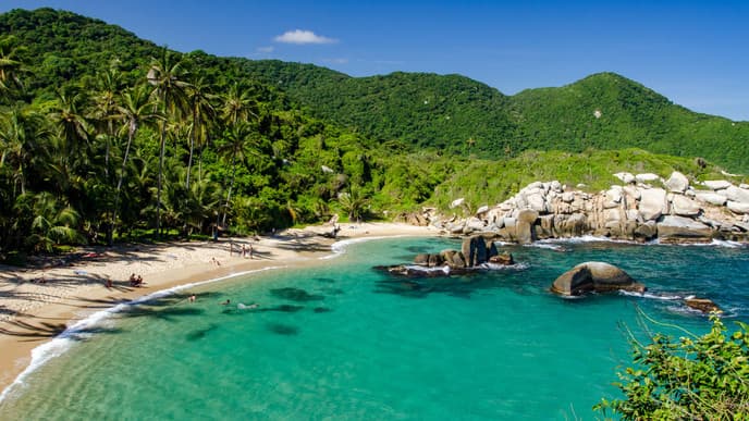 Wanderung durch und zu den Stränden des Tayrona-Nationalparks