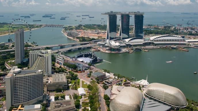 Stadtrundfahrt durch Singapur