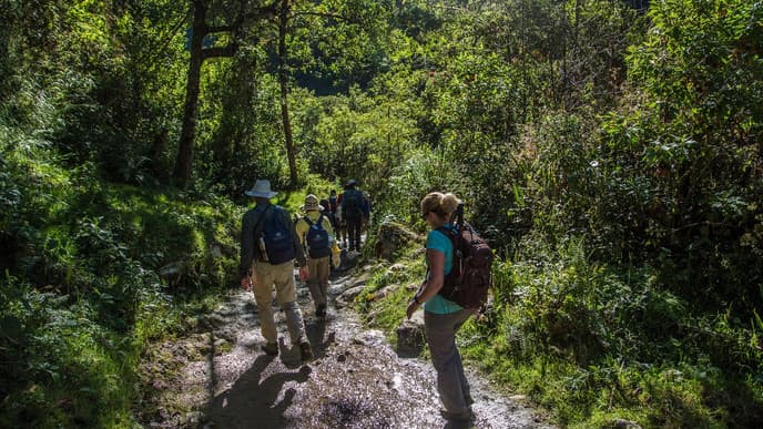 Hike along an Inca trail