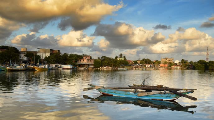 Boat along the Dutch canals of Negombo