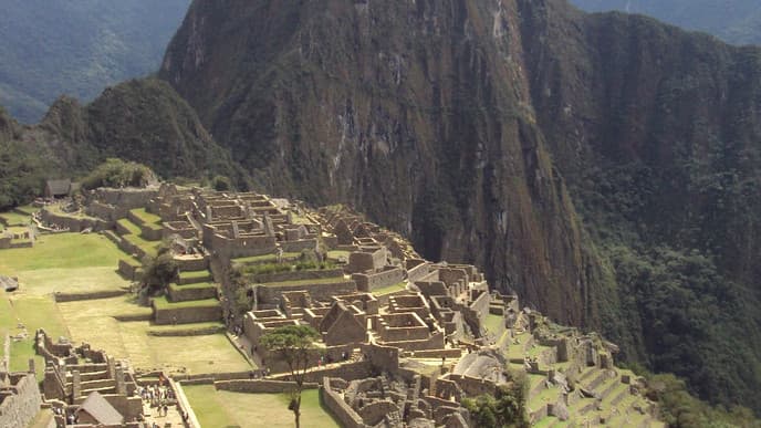 Machu Picchu bei Sonnenaufgang