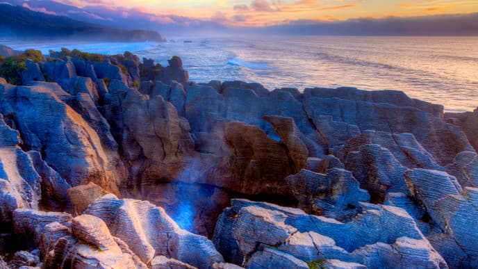 Die berühmten Pancake Rocks