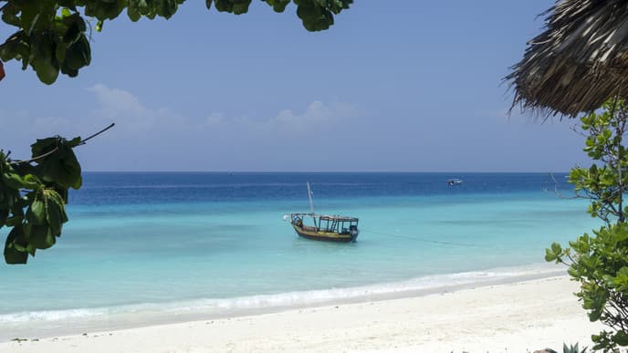 Entspannung am paradiesischen Sandstrand