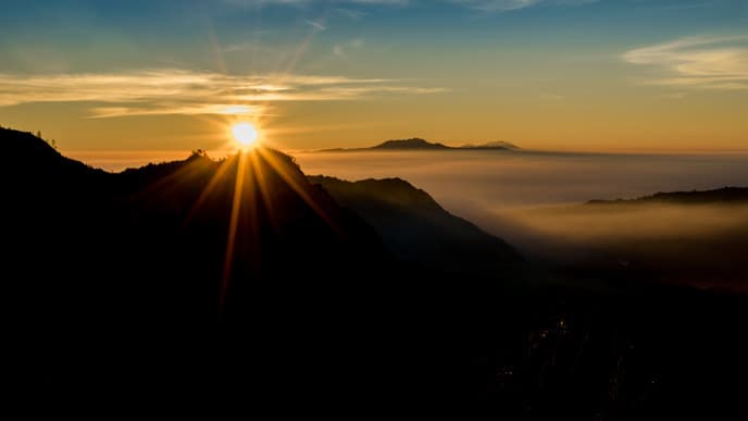 Watch the sunrise over Mount Bromo