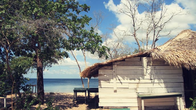 Sonnenuntergang auf der Sandbank