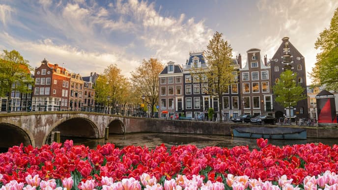 Arrival in Amsterdam