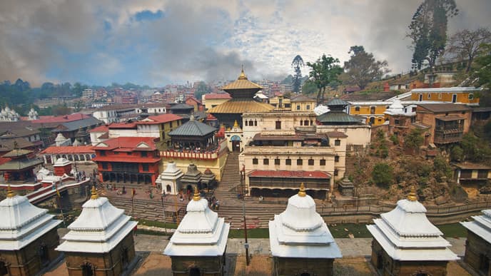 Ausflug nach Bodnath und Pashupatinath