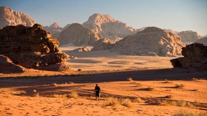 Peace in the Wadi Rum Desert