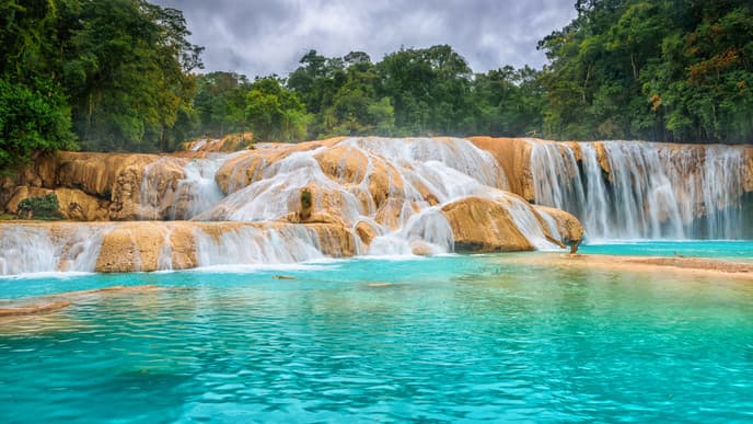 Visit Tonina Site and Agua Azul Waterfall