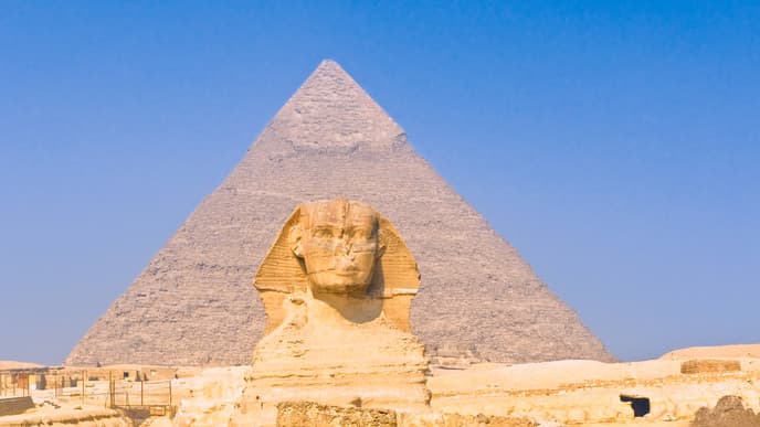 Berühmte Pyramiden und Tempel der Pharaonen