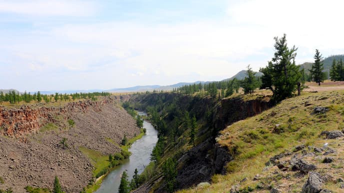 Besuch der Chuluut Schlucht