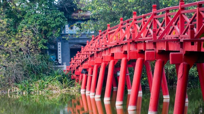 Ankunft in Hanoi