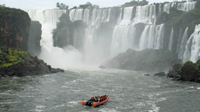 The majesty of the Iguazu Falls