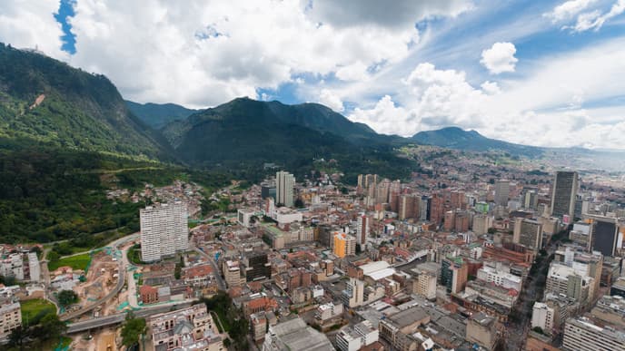 Ankunft in Bogotá