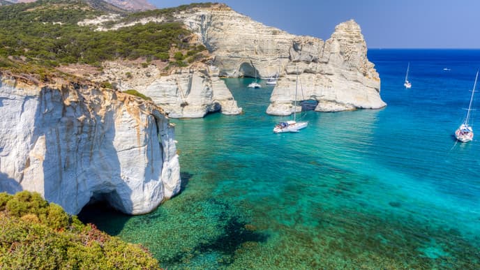 Ride the Ferry to Milos