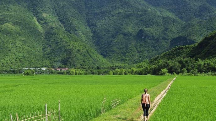 Trek to visit local villages
