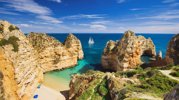 Boat or kayak in Portugal's Algarve