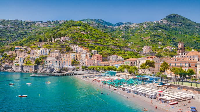 Amalfiküste: der Berggipfel Ravello