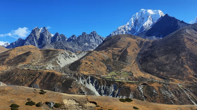 Fünf blaue Seen in Gokyo