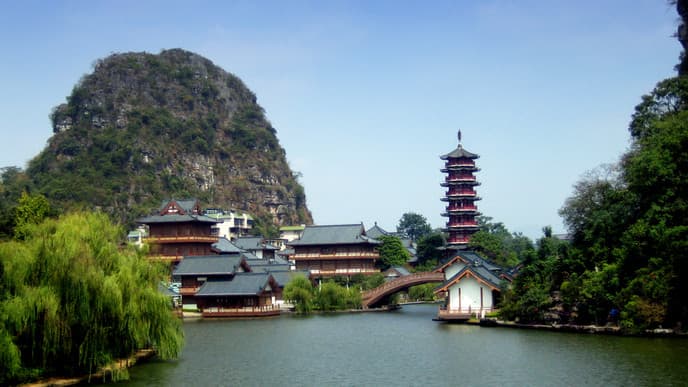 Mit dem Hochgeschwindigkeitszug nach Guilin