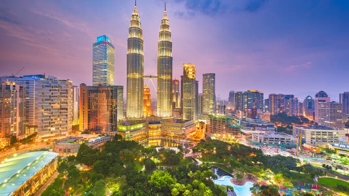 Ankunft Kuala Lumpur