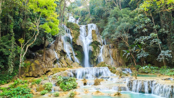 Pak Ou Caves, Nava Mekong & Kuang Si Wasserfall