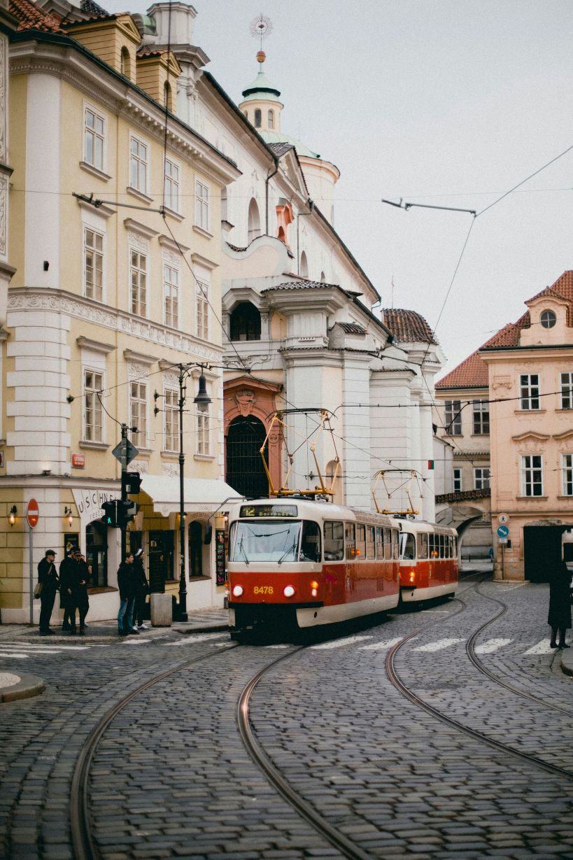 Tram in Prague, Czech Republic