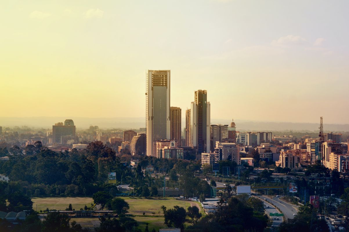 Nairobi skyline, Kenya