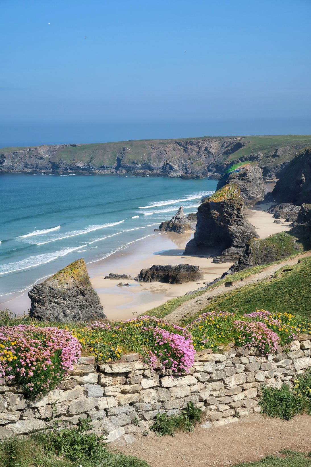Coastline in Cornwall, United Kingdom