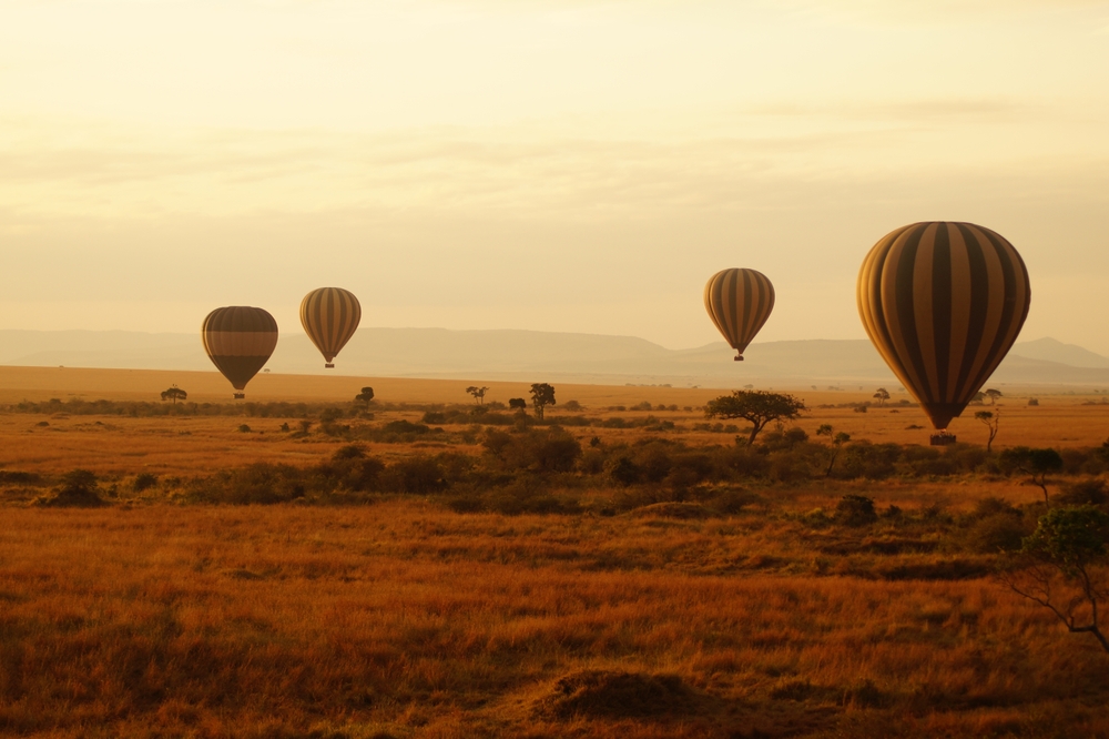 Heißluftballons in Kenia