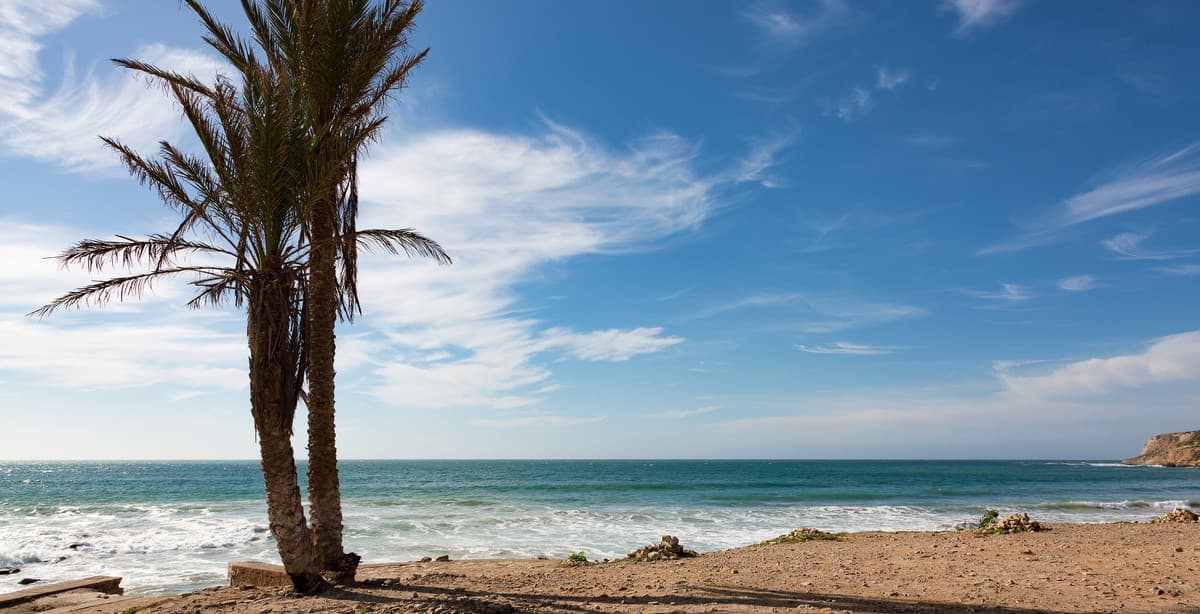 Surfing in southern Morocco