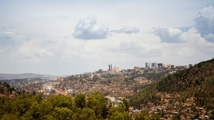 Arrival into Kigali