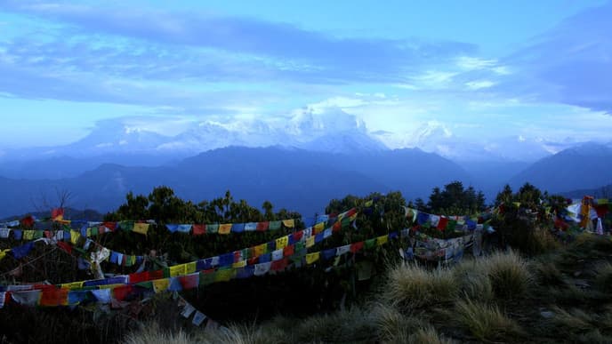 Der Ghorepani Pfad bis auf 2.800 Meter