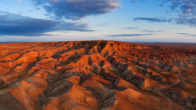 Otherworldly landscapes of the White Stupa