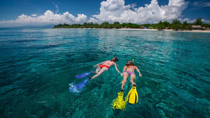 Gili-Inseln: Auf der Suche nach Wasserschildkröten