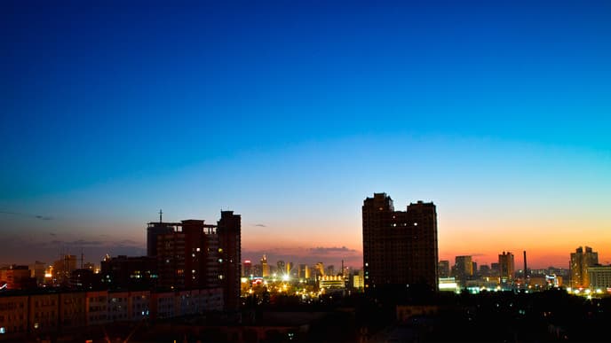 Blick auf Urumqi