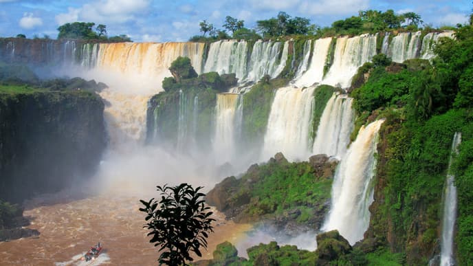 Marvel at the magnitude of Iguazu Falls